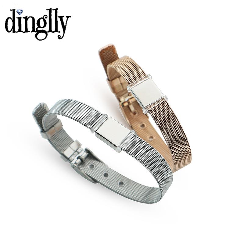 Mesh Strap Metal - DINGLLY Braccialetti con cintura in maglia