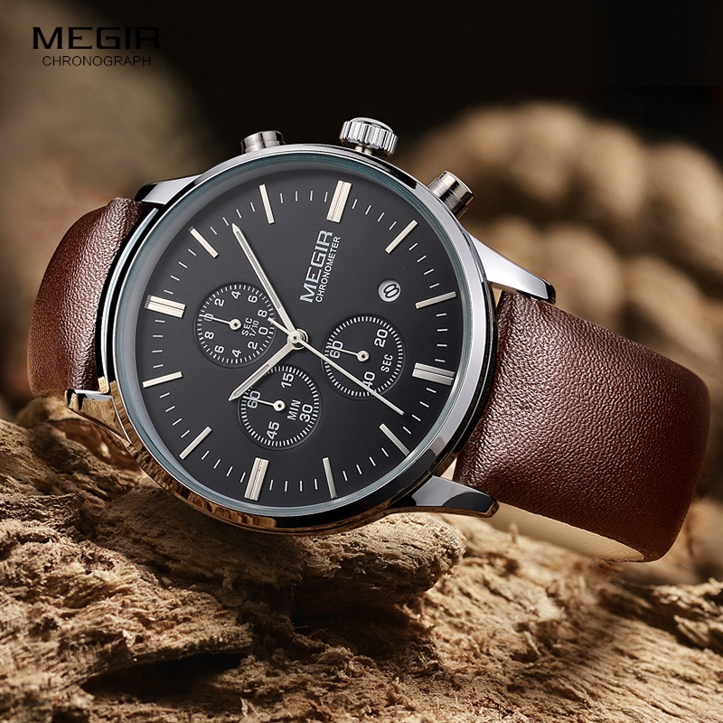 Megir orologi al quarzo da uom - Suede Strap Watch recensione e prezzo