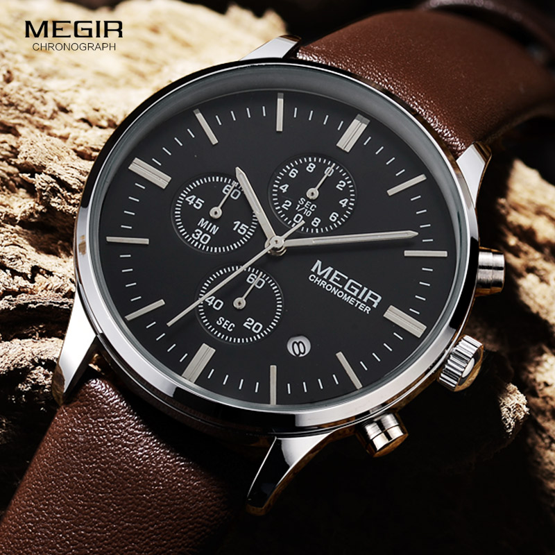 Megir orologi al quarzo da uom - Suede Strap Watch recensione e prezzo