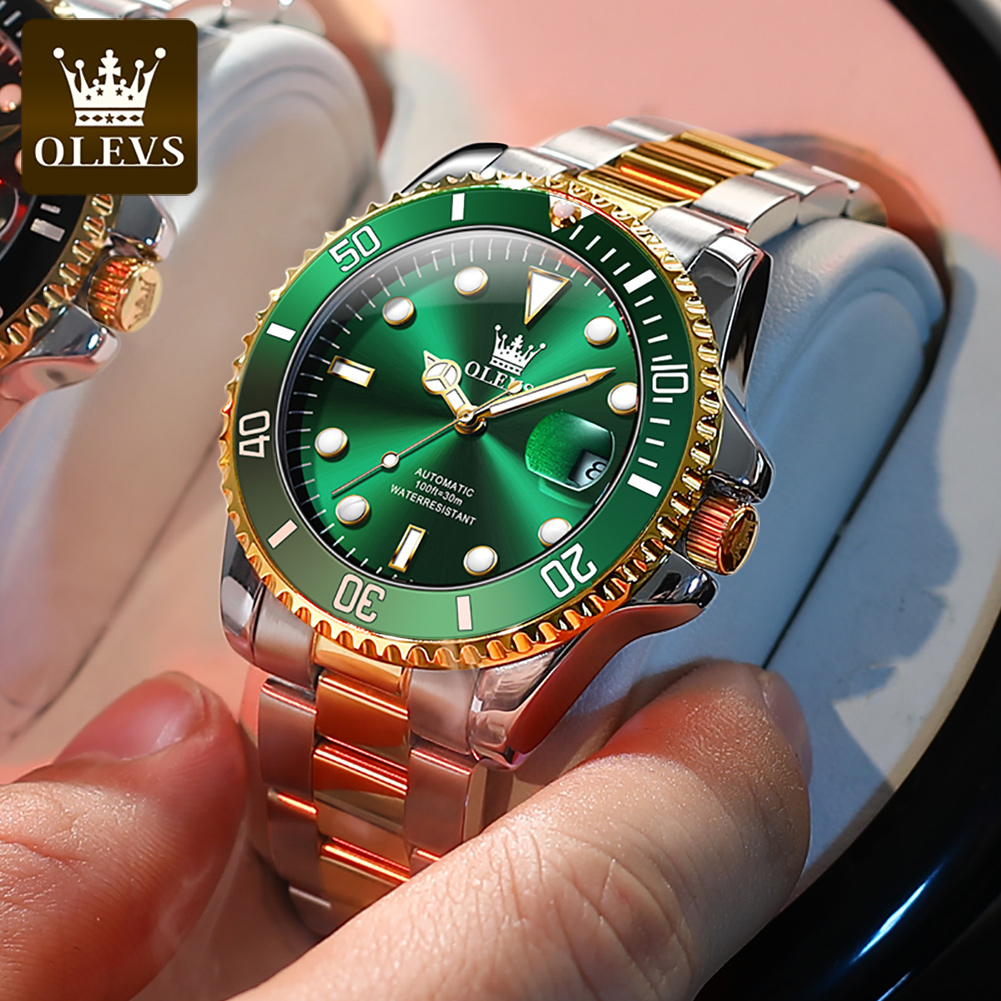 OLEVS 6650 Orologio meccanico  - Rolex Watch Submariner recensione e prezzo