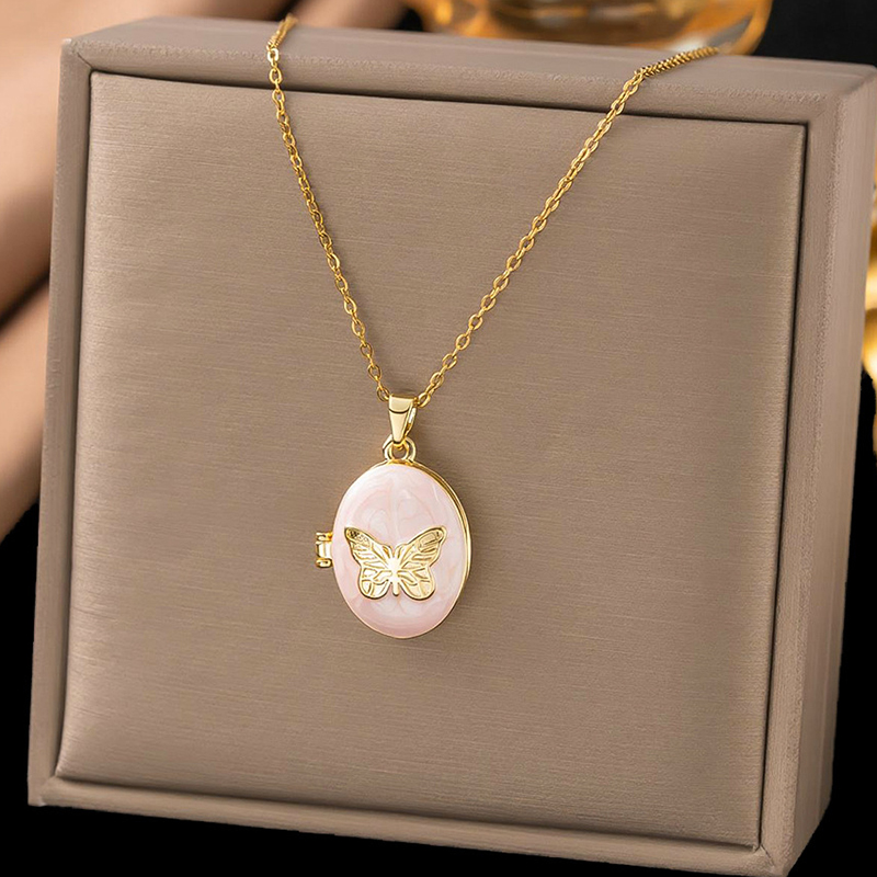 Collana con ciondolo ANENJERY  - Butterfly Clasp Deployant recensione e prezzo